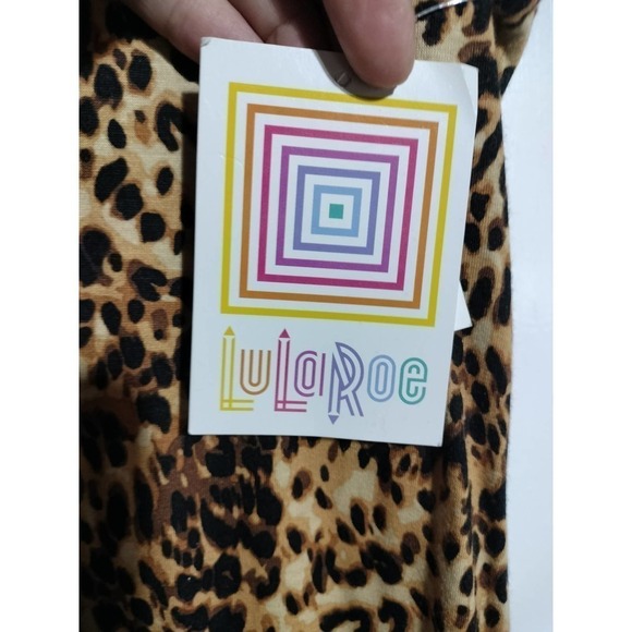 Lula Roe Cheetah print long maxi dress NWT Size Medium - Picture 4 of 7